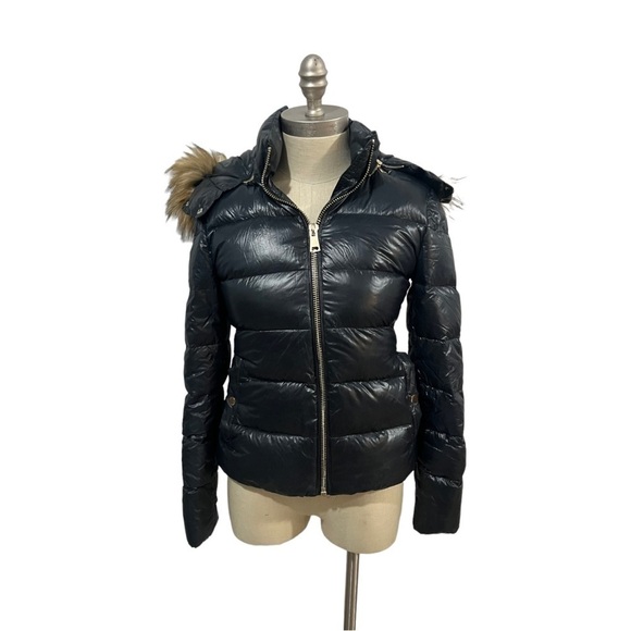 Zara Women's Duck Down Black Puffer Coat Jacket XS - Picture 1 of 14